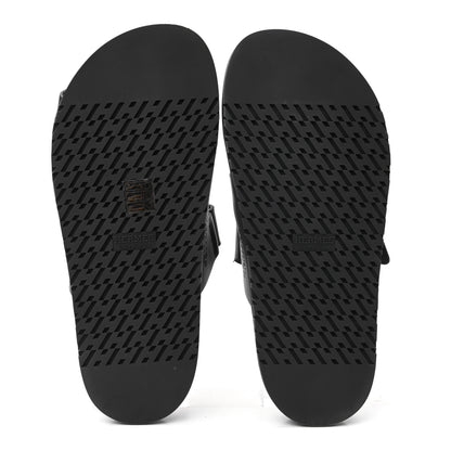 Hermes Calfskin Womens Chypre Sandals 38.5 Black 5 of 7