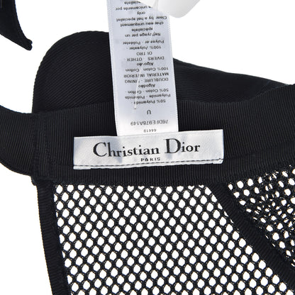Christian Dior Fabric Mesh Waikiki D-Fence Visor Black 4 of 4