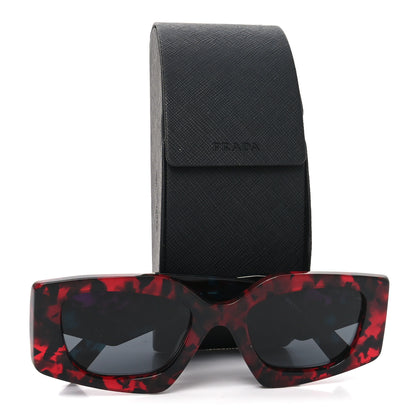 Prada Acetate Square Sunglasses SPR 15Y-F Scarlet Tortoise 7 of 7