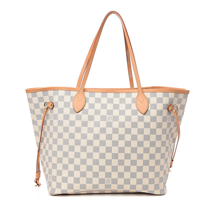 Louis Vuitton Damier Azur Neo Neverfull MM Rose Ballerine 1 of 10