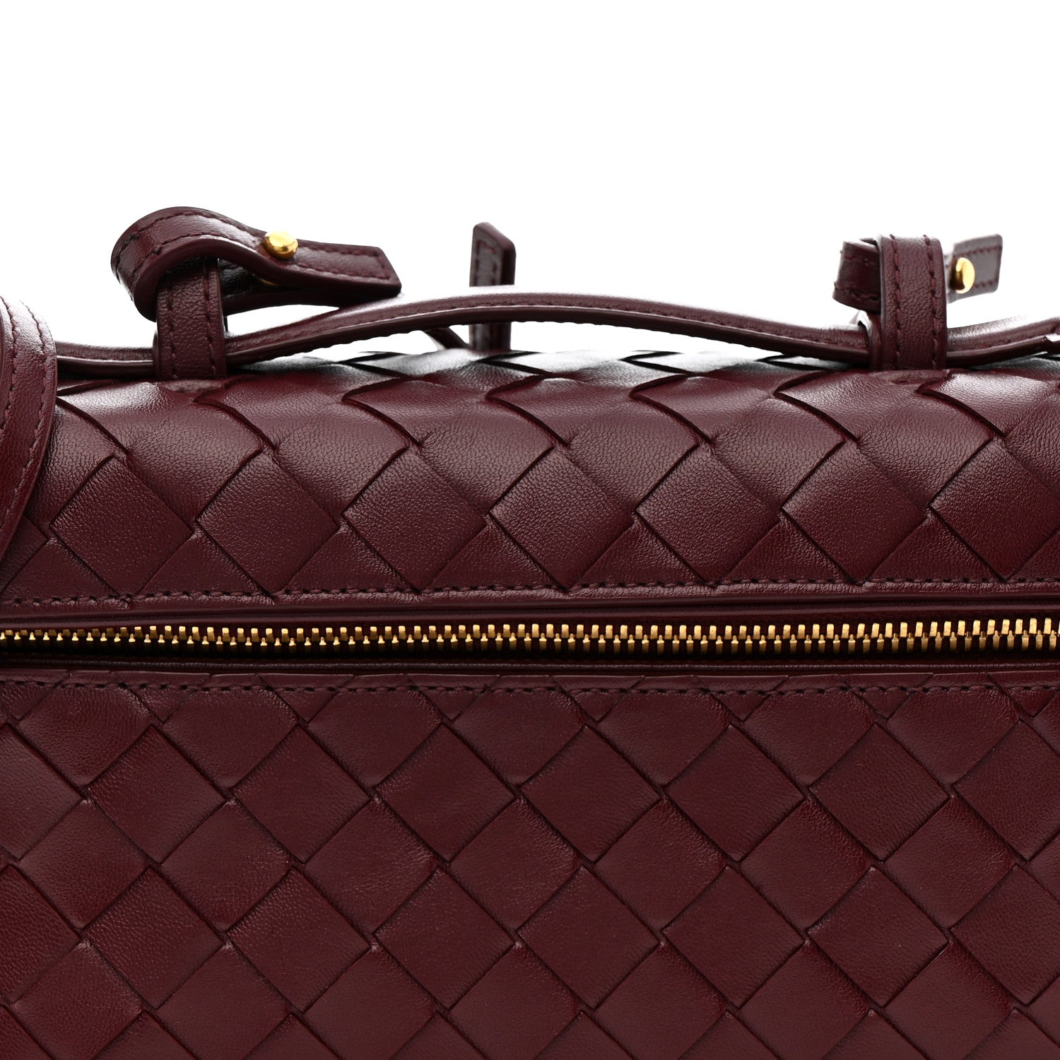 Bottega Veneta Nappa Intrecciato Bang Bang Vanity Case Barolo 8 of 10