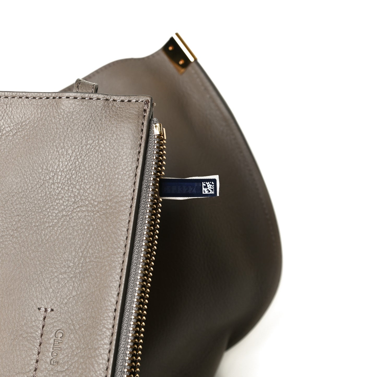 Smooth Calfskin Medium Vick Tote Motty Grey