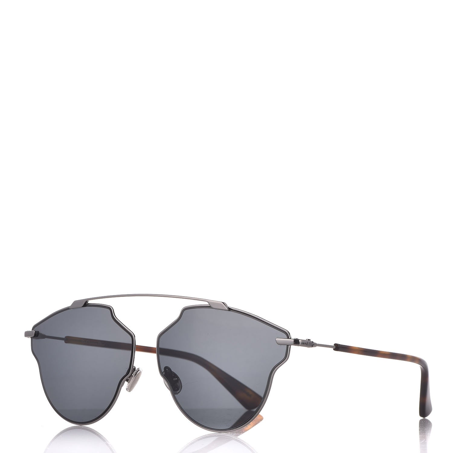 Christian Dior So Real Pop Sunglasses Dark Ruthenium Grey Havana 1 of 9