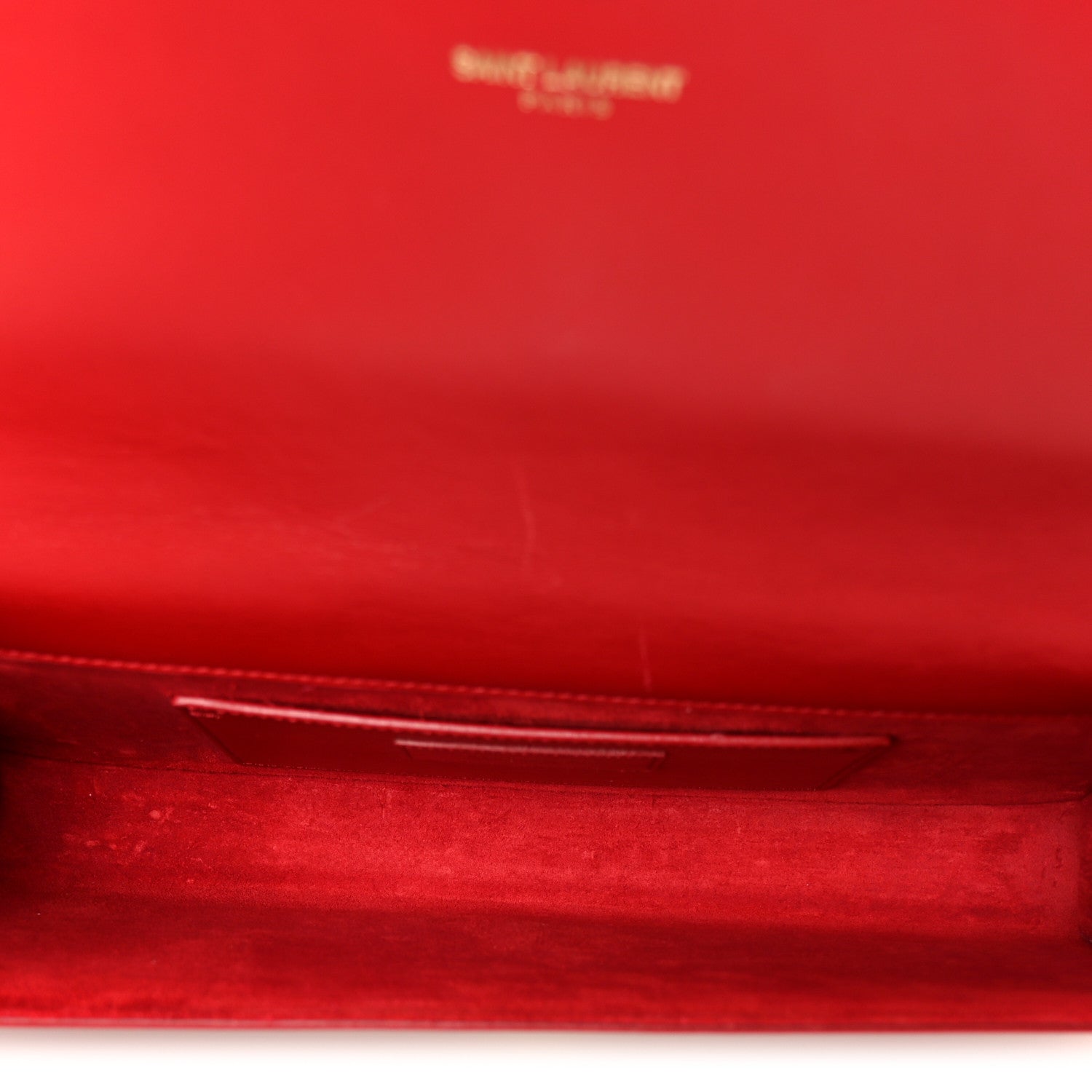 Saint Laurent Grain De Poudre Classic Monogram Cassandre Clutch Rouge Orient 5 of 11