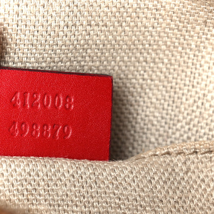 Gucci Calfskin Web Small Webby Bee Shoulder Bag Red 7 of 11