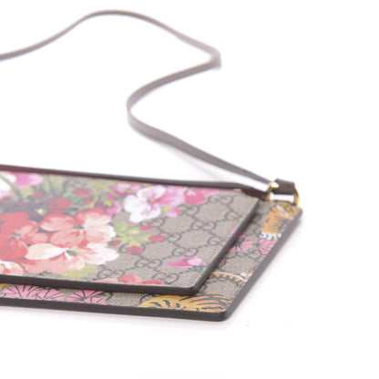 Gucci GG Supreme Monogram Bengal Blooms Shoulder Bag Beige Pink 11 of 12