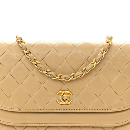 Chanel Lambskin Quilted Medium Single Flap Beige 5 of 12