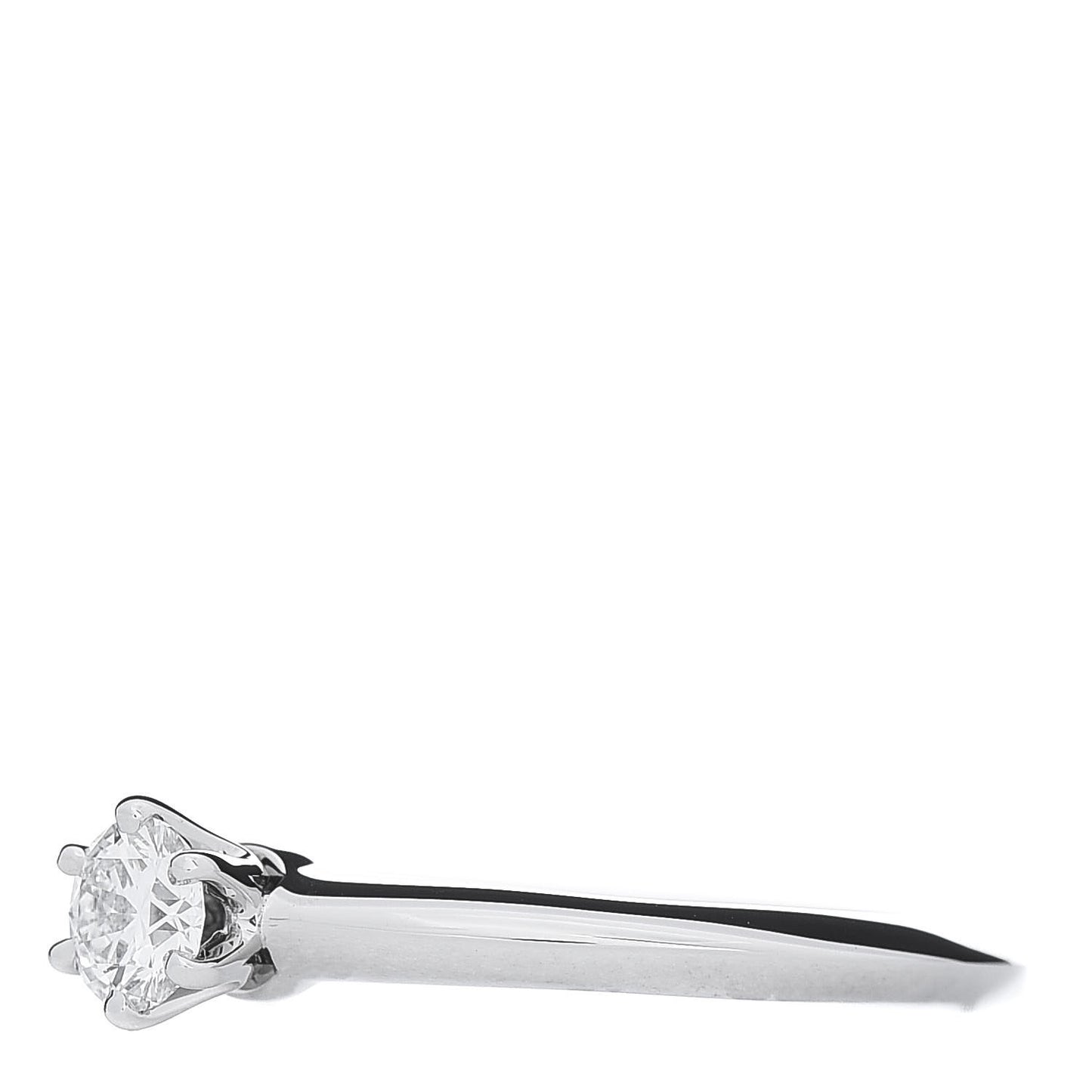 Platinum Diamond .25ct Solitaire Engagement Ring 50 5.25