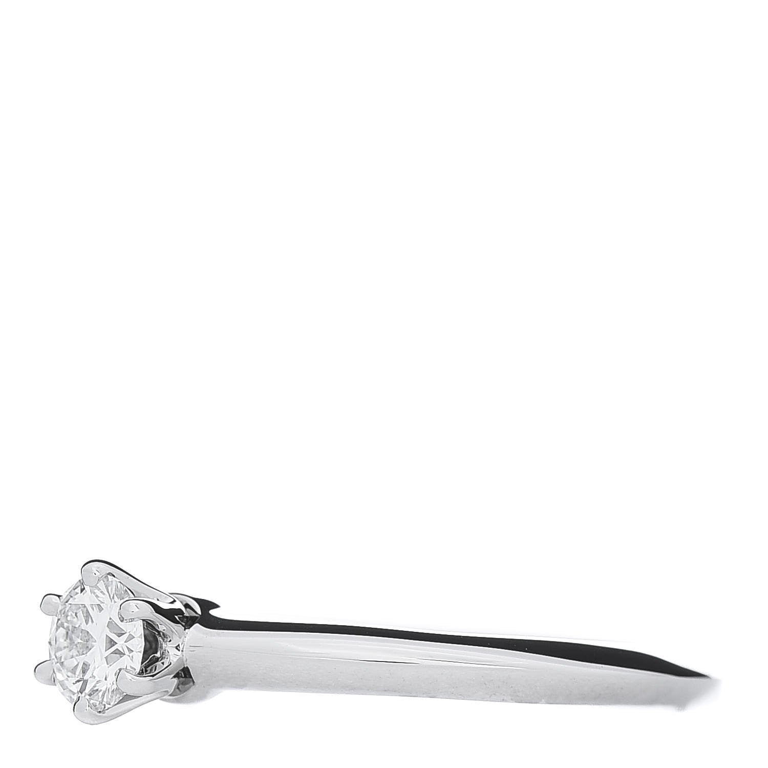 Tiffany Platinum Diamond .25ct Solitaire Engagement Ring 50 5.25 3 of 6