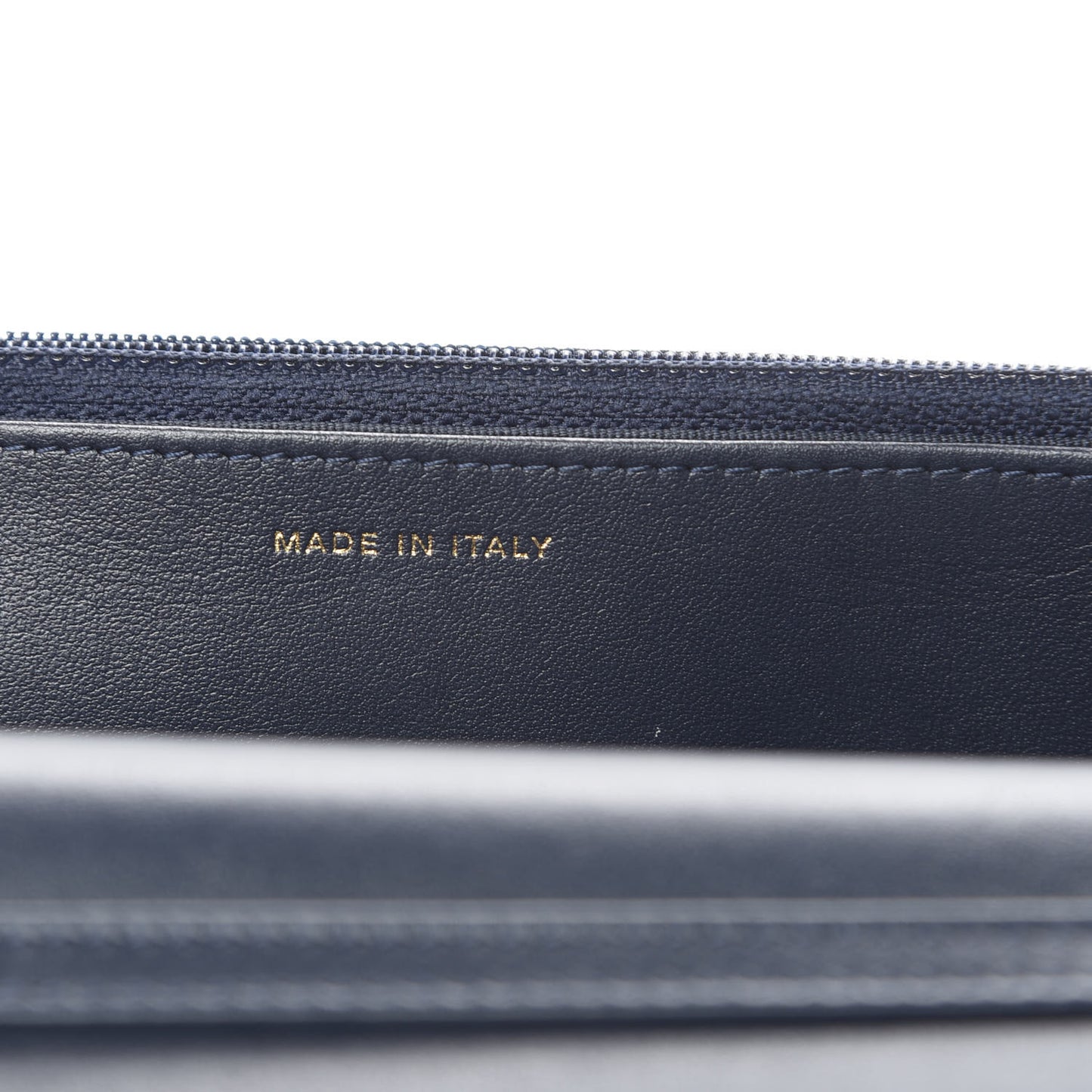 Aged Calfskin Quilted Reissue Wallet On Chain WOC Navy Blue