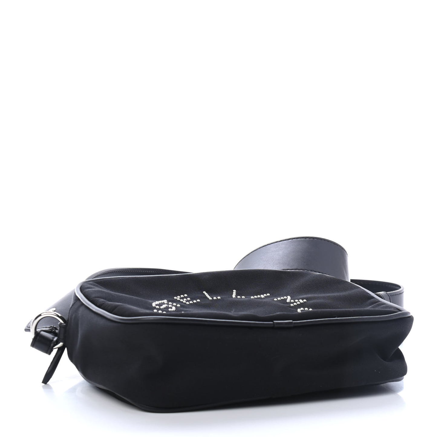 Nylon Eco Alter Nappa Studded Logo Camera Bag Black