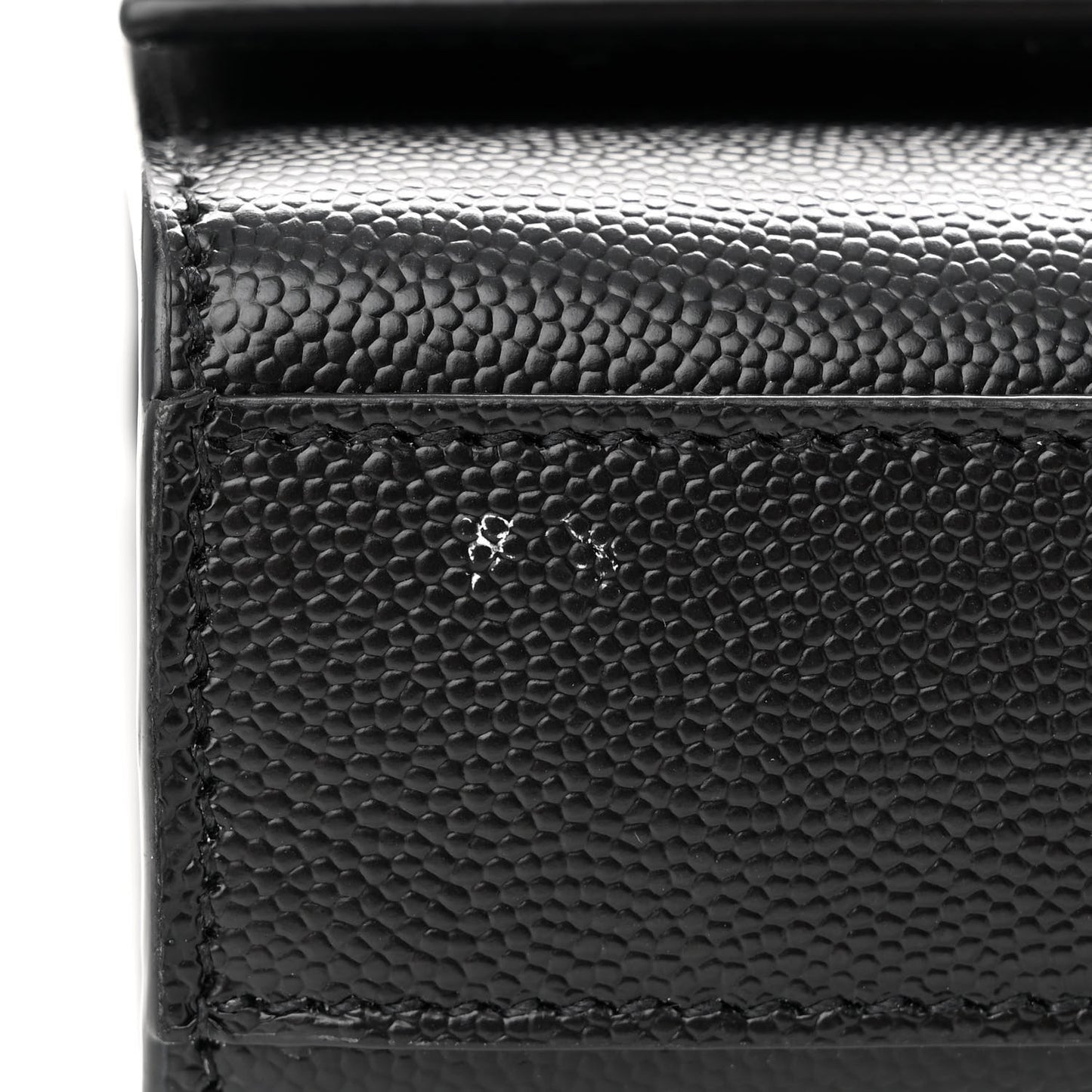 Grain De Poudre Medium Classic Monogram Monochrome Kate Satchel Black