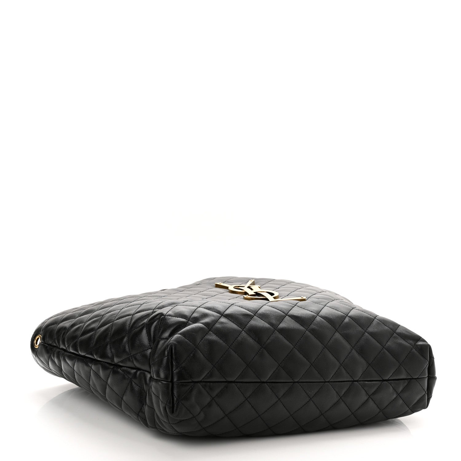 Saint Laurent Lambskin Quilted Maxi Icare Shopping Tote Black 5 of 12