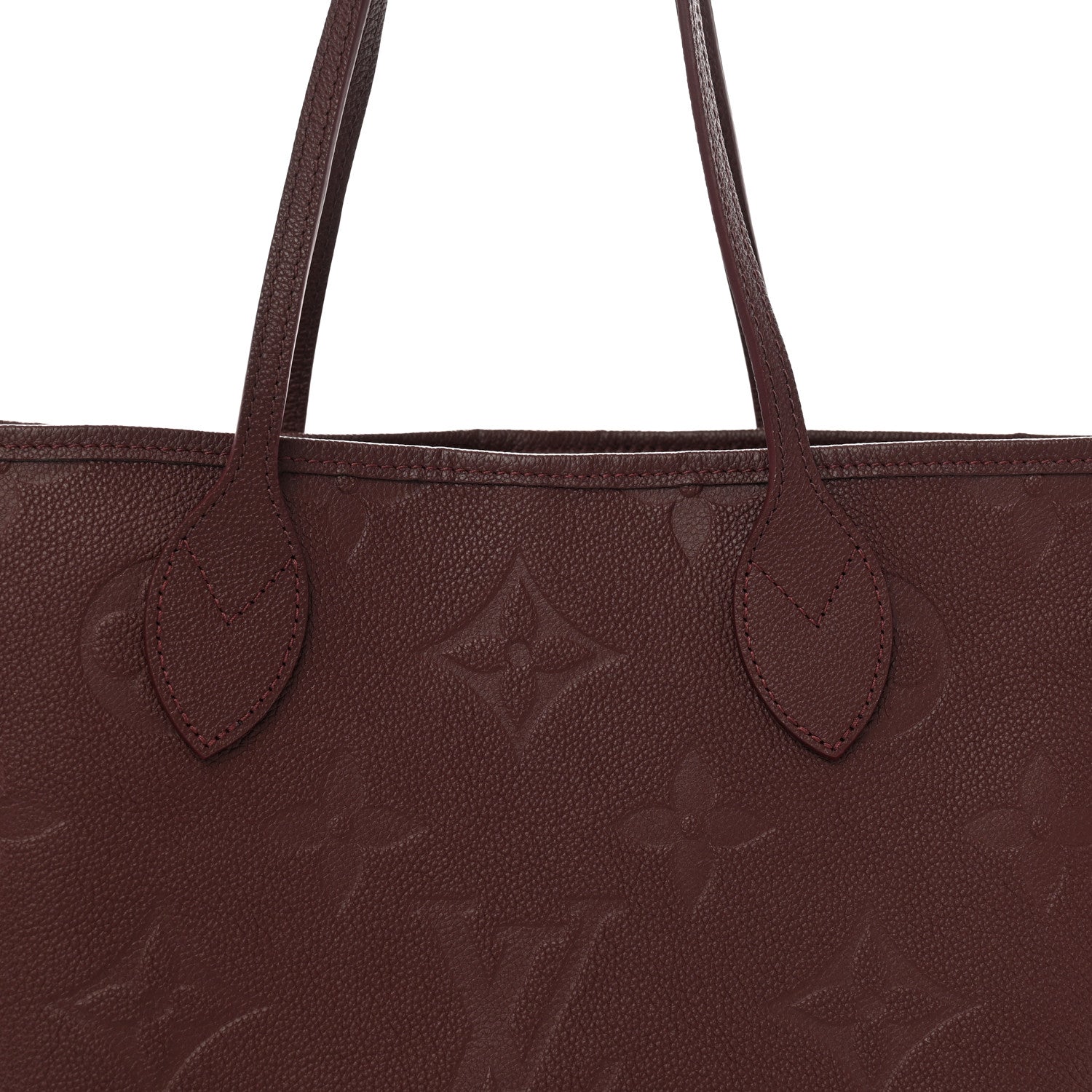 Louis Vuitton Empreinte Monogram Giant Neverfull MM Wine 7 of 10
