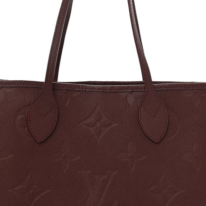 Louis Vuitton Empreinte Monogram Giant Neverfull MM Wine 7 of 10
