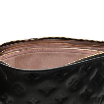 Louis Vuitton Lambskin Embossed Monogram Coussin PM Black 12 of 12