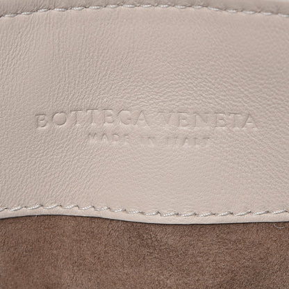 Bottega Veneta Nappa Ayers Intrecciato Checker Olimpia Knot Bag Mist Black 6 of 8