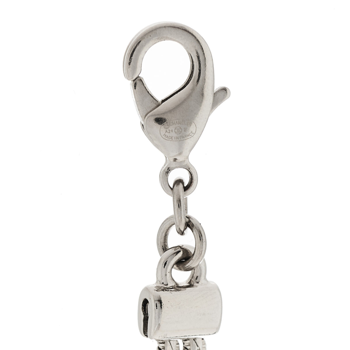 Chanel Metal Chain CC Choker Silver 4 of 5