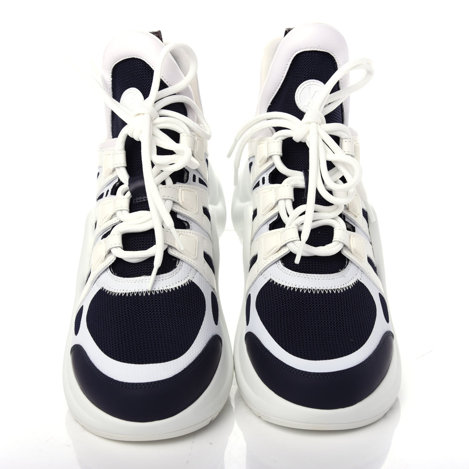 Louis Vuitton Calfskin Technical Nylon LV Archlight Sneakers 42 Marine 5 of 11