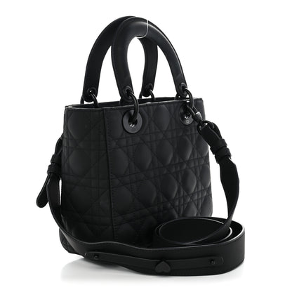 Christian Dior Ultra Matte Calfskin Cannage Small My ABCDior Lady Dior Black 3 of 12