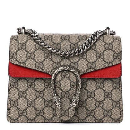 Gucci GG Supreme Monogram Mini Dionysus Shoulder Bag Hibiscus Red 1 of 11