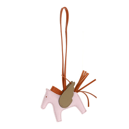 Hermes Milo Lambskin Grigri Rodeo Pegase Horse Bag Charm PM Mauve Pale Pain D'epice Beige Marfa 1 of 5