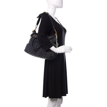 Louis Vuitton Denim Neo Cabby MM Black 2 of 10