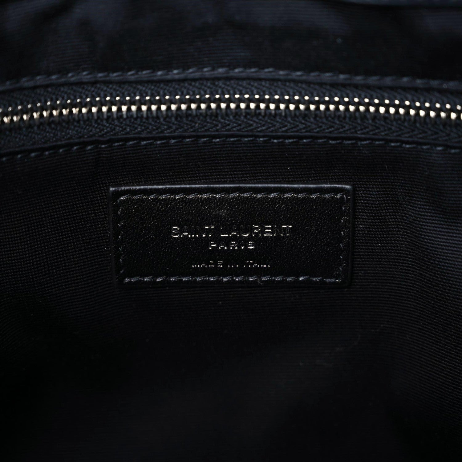 Saint Laurent Calfskin Y Quilted Monogram Large Loulou Chain Satchel Black 13 of 14