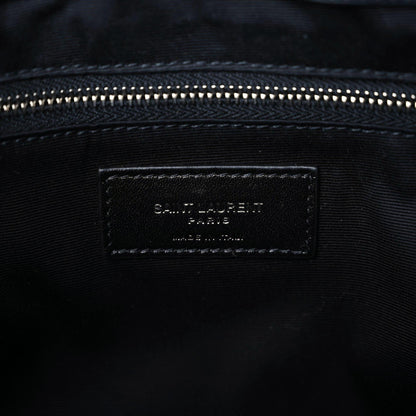 Saint Laurent Calfskin Y Quilted Monogram Large Loulou Chain Satchel Black 13 of 14