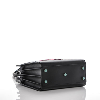 Saint Laurent Calfskin Love Patchwork Baby Sac De Jour Black 4 of 6