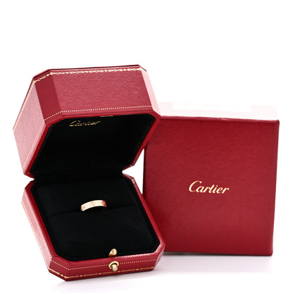 Cartier 18K Pink Gold Diamond 4mm LOVE Wedding Band Ring 49 5 5 of 5