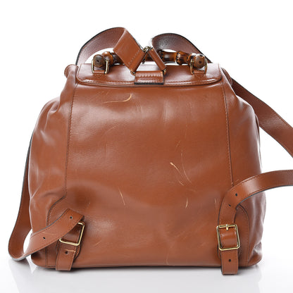Gucci Calfskin Bamboo Backpack Brown 13 of 27