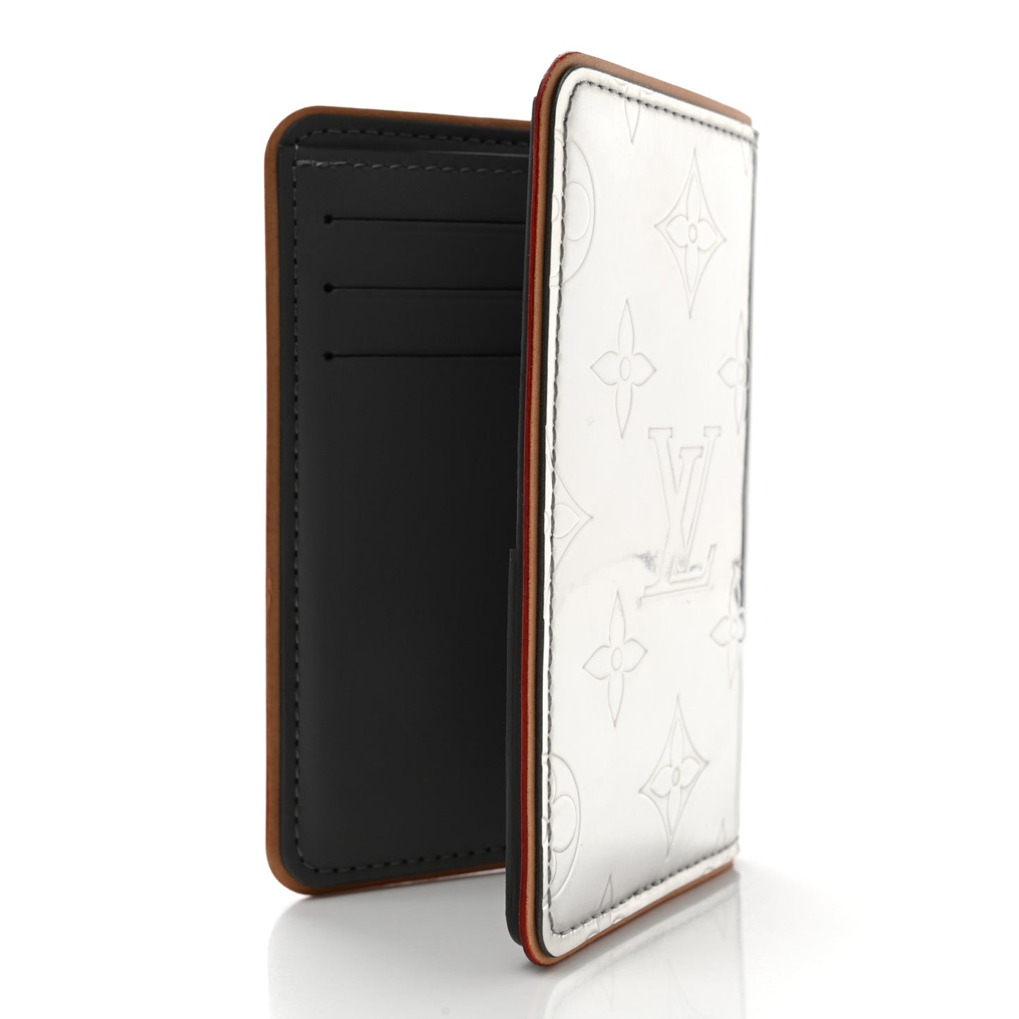 Monogram Mirror Slender Pocket Organizer