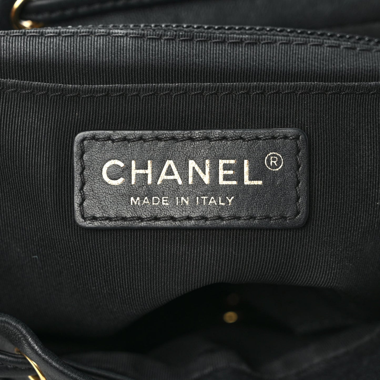Calfskin Chevron Quilted Small Urban Spirit Backpack Black