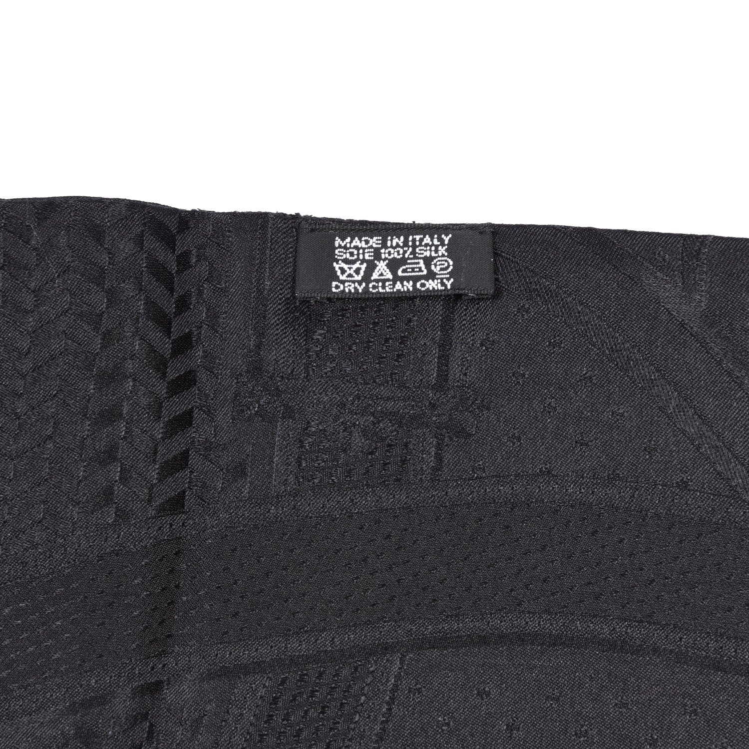 Hermes Silk Cavalcadour Maxi Twilly Black 2 of 4