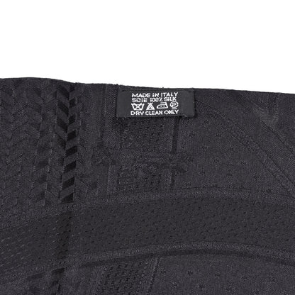 Hermes Silk Cavalcadour Maxi Twilly Black 2 of 4