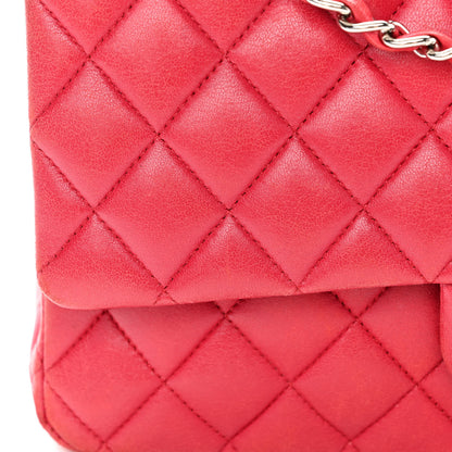 Chanel Lambskin Quilted Medium Double Flap Red 16 of 19
