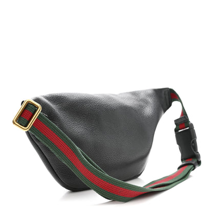 Gucci Grained Calfskin Small Logo Belt Bag Black 3 of 11