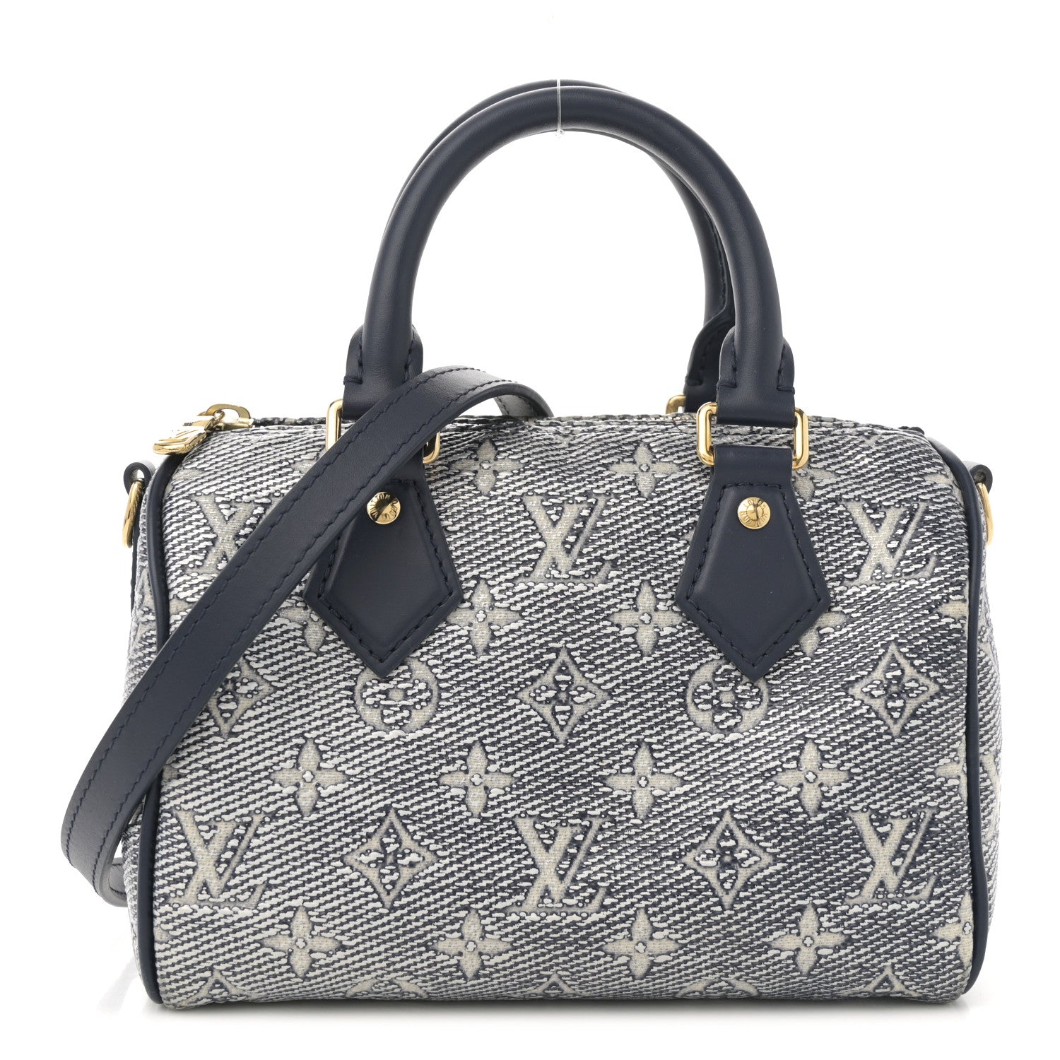 Louis Vuitton Monoglam Speedy Bandouliere 20 Blue 1 of 10