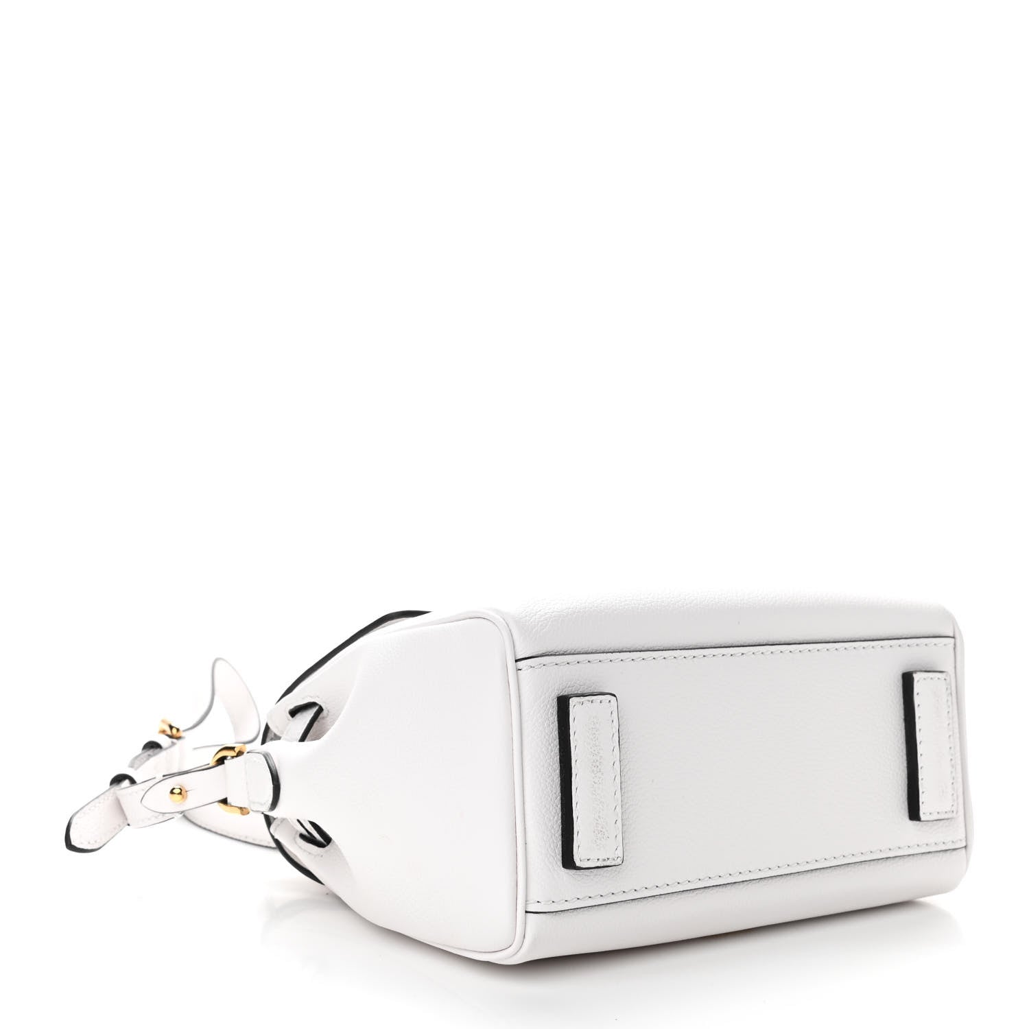 Versace Grained Calfskin Small La Medusa Top Handle Bag Optical White 3 of 8