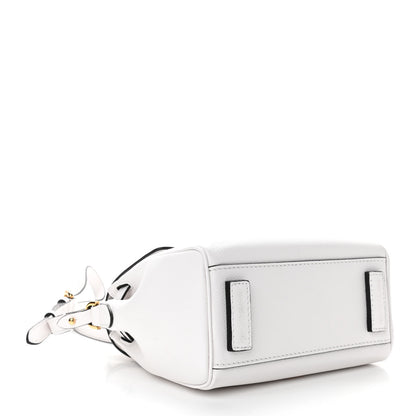 Versace Grained Calfskin Small La Medusa Top Handle Bag Optical White 3 of 8