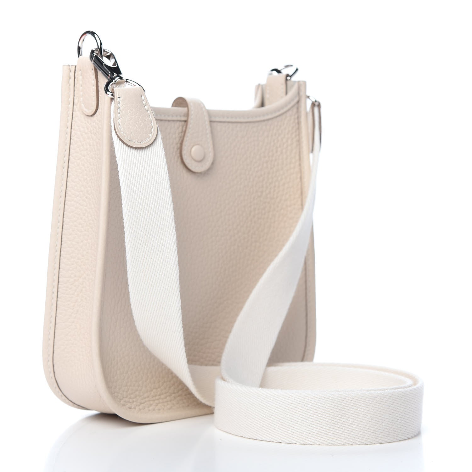 Hermes Taurillon Clemence Evelyne TPM Craie 3 of 10