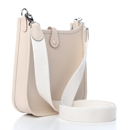 Hermes Taurillon Clemence Evelyne TPM Craie 3 of 10