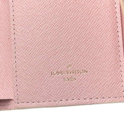 Louis Vuitton Damier Azur Victorine Wallet Rose Ballerine 5 of 5