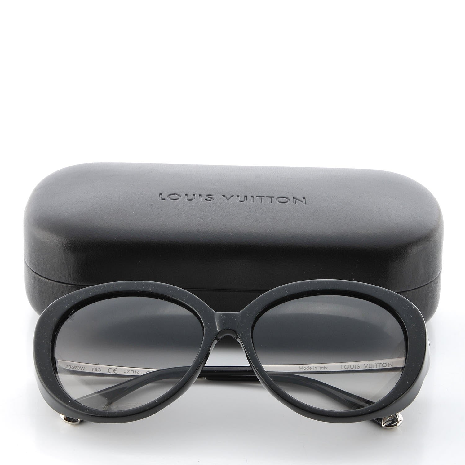 Louis Vuitton Acetate Bluebell Sunglasses Z0693W Black Glitter 7 of 7