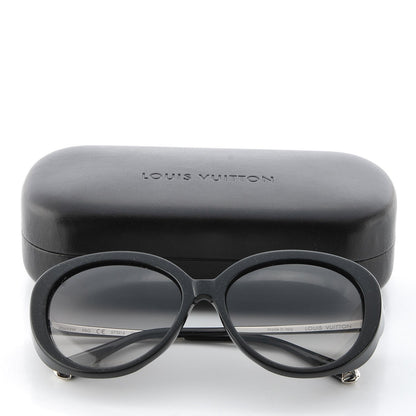 Louis Vuitton Acetate Bluebell Sunglasses Z0693W Black Glitter 7 of 7