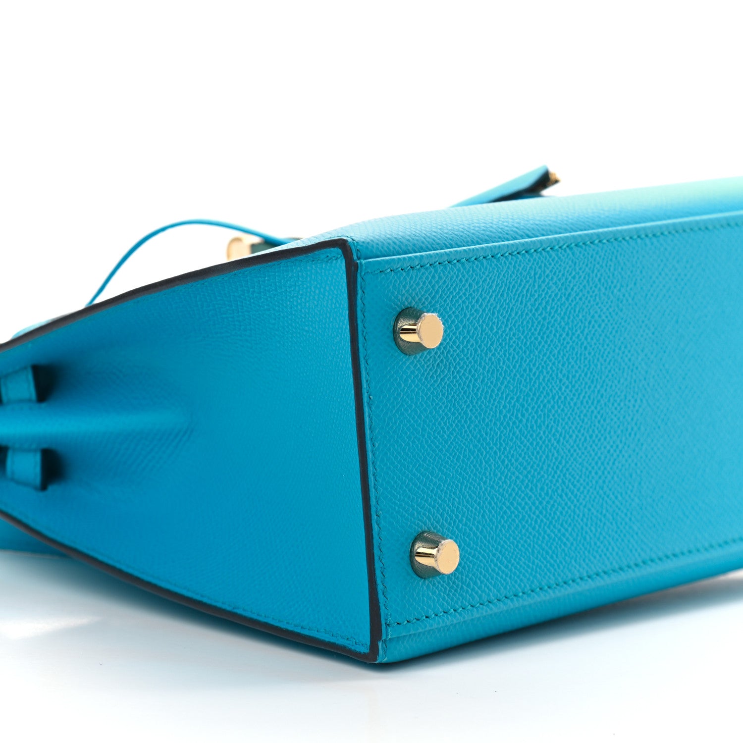 Hermes Epsom Kelly Sellier 25 Bleu Frida 3 of 10