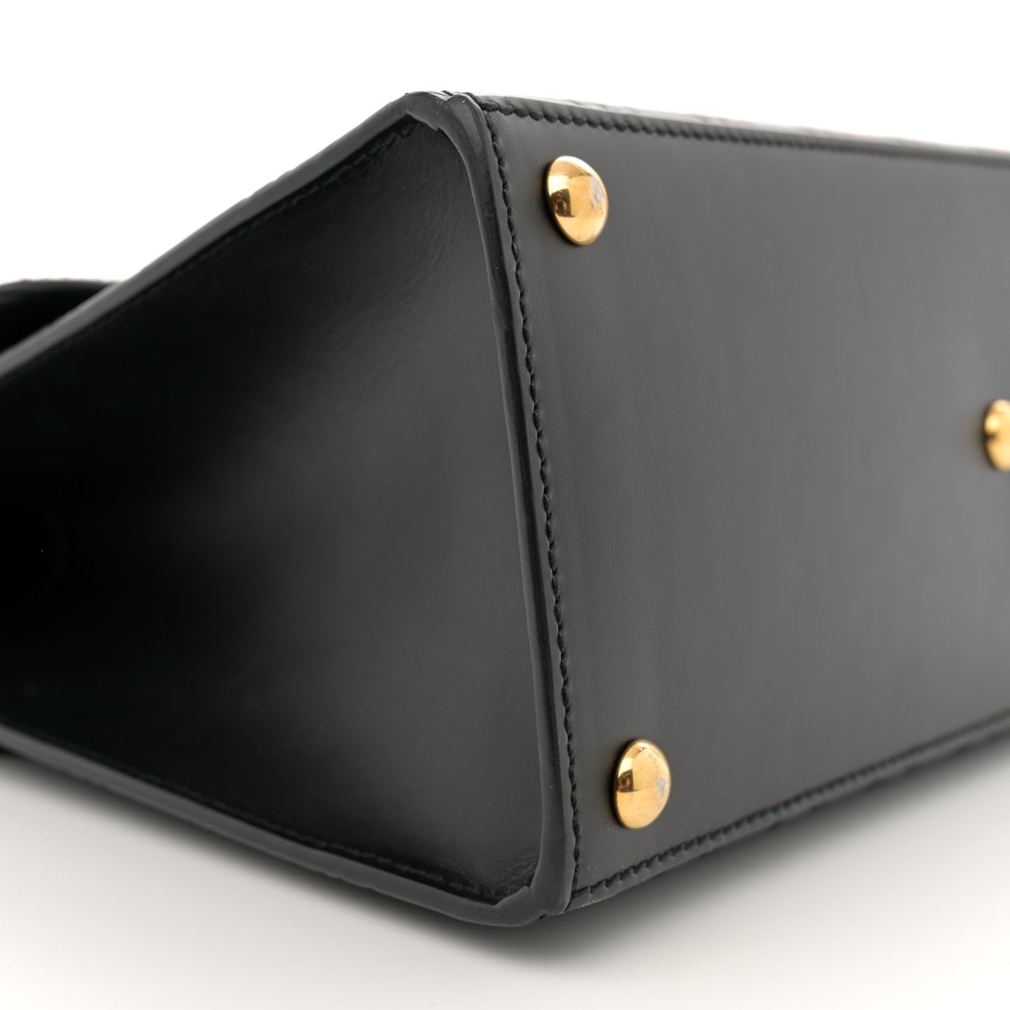 Guccissima Signature Small Padlock Top Handle Bag Black
