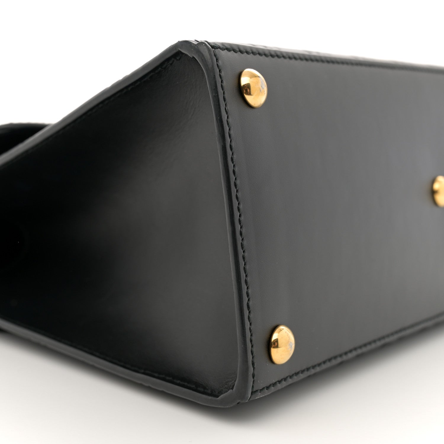Gucci Guccissima Signature Small Padlock Top Handle Bag Black 9 of 12