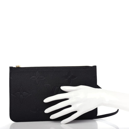 Louis Vuitton Empreinte Monogram Giant Neverfull MM Pochette Black 2 of 6